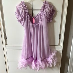 Dolls kill babydoll purple dress
